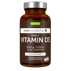 A bottle of Igennus Healthcare Nutrition Daily Vitamin D3 dietary supplement, containing 365 small tablets. The product is in an amber brown bottle with a silver cap and a dark brown label featuring white and green text.
