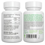 Complex back of bottle