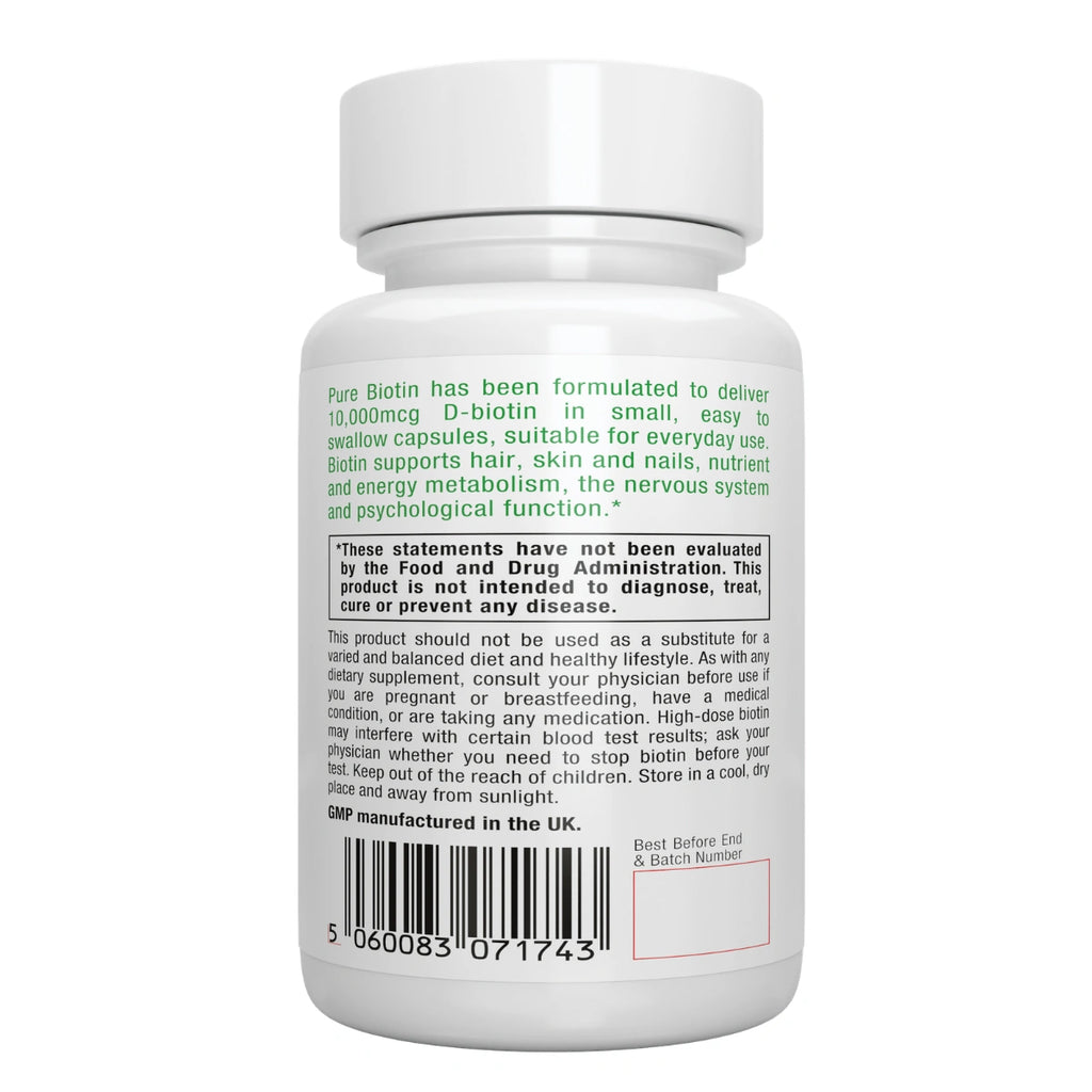 Vitamin supplement bottle with label on a white background