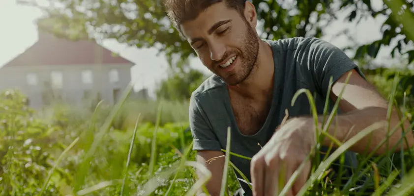 Person on the grass